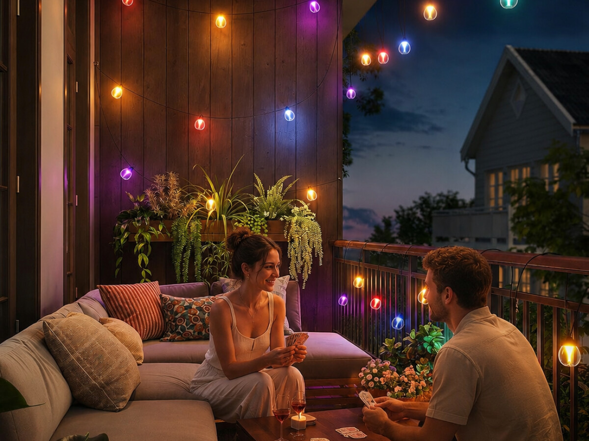 Für Gartenparty und Romantik: Diese Lichterkette bringt Stimmung auf Balkon und Terrasse