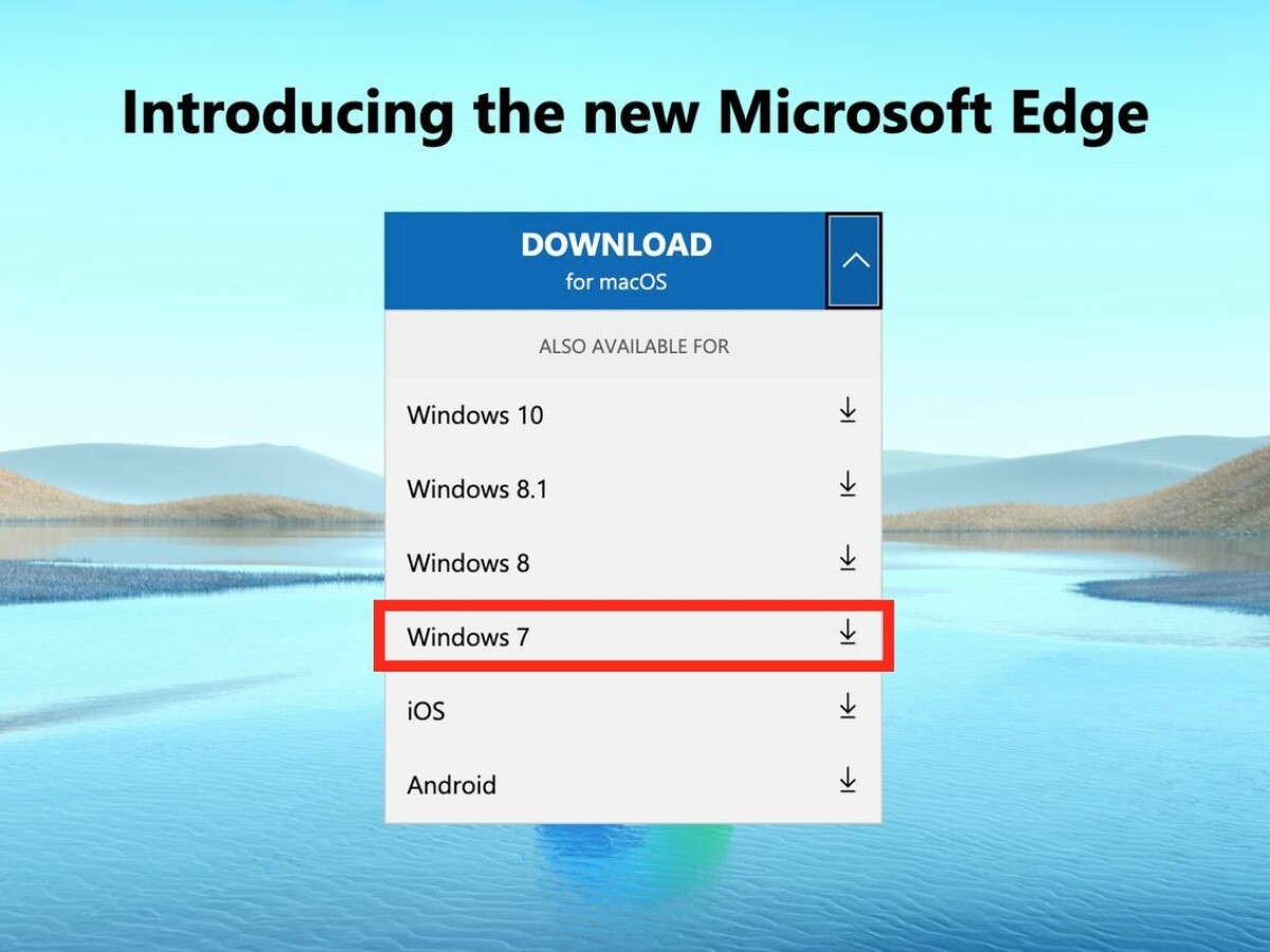 microsoft edge download for windows 7
