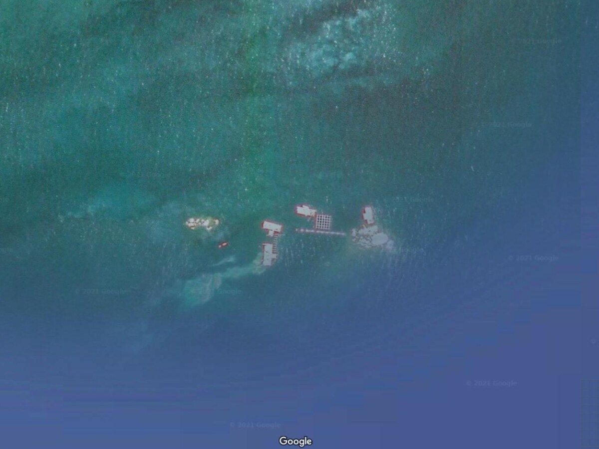Eine versunkene Stadt im Meer wurde auf Google Maps entdeckt.