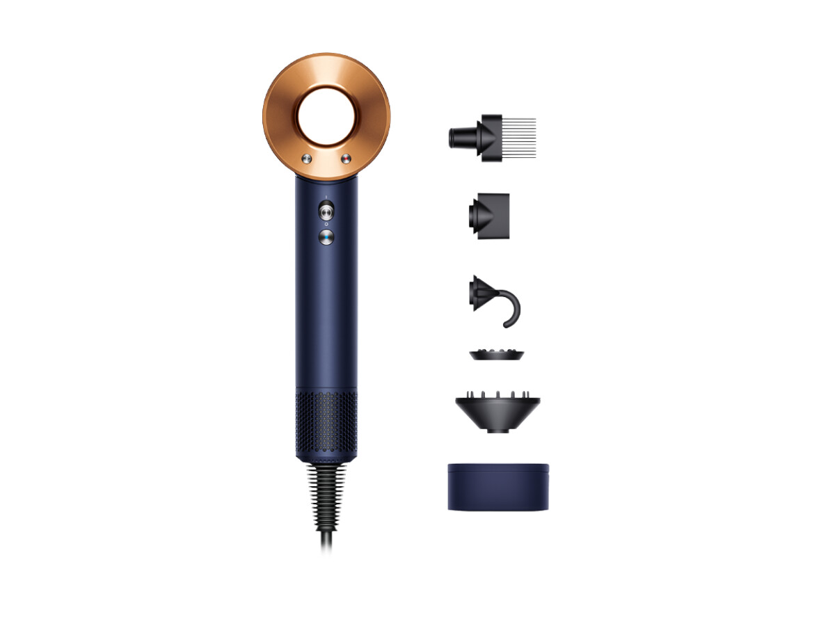 Dyson Supersonic HD07 (azul noche/cobre) I secador de pelo edición de regalo