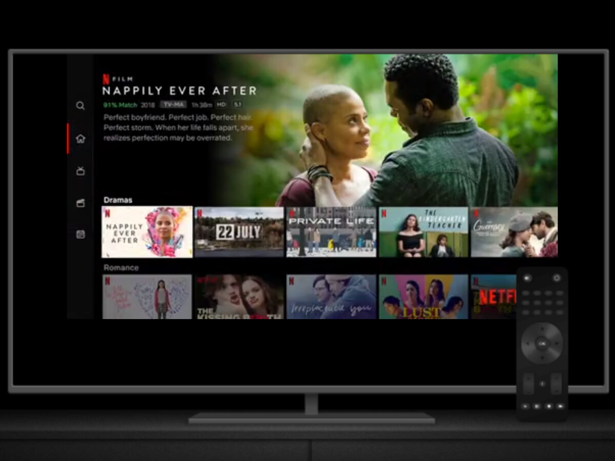 Proveedor de transmisión de video Netflix: el contenido también está disponible en Ultra HD, pero solo a un precio de suscripción más alto.