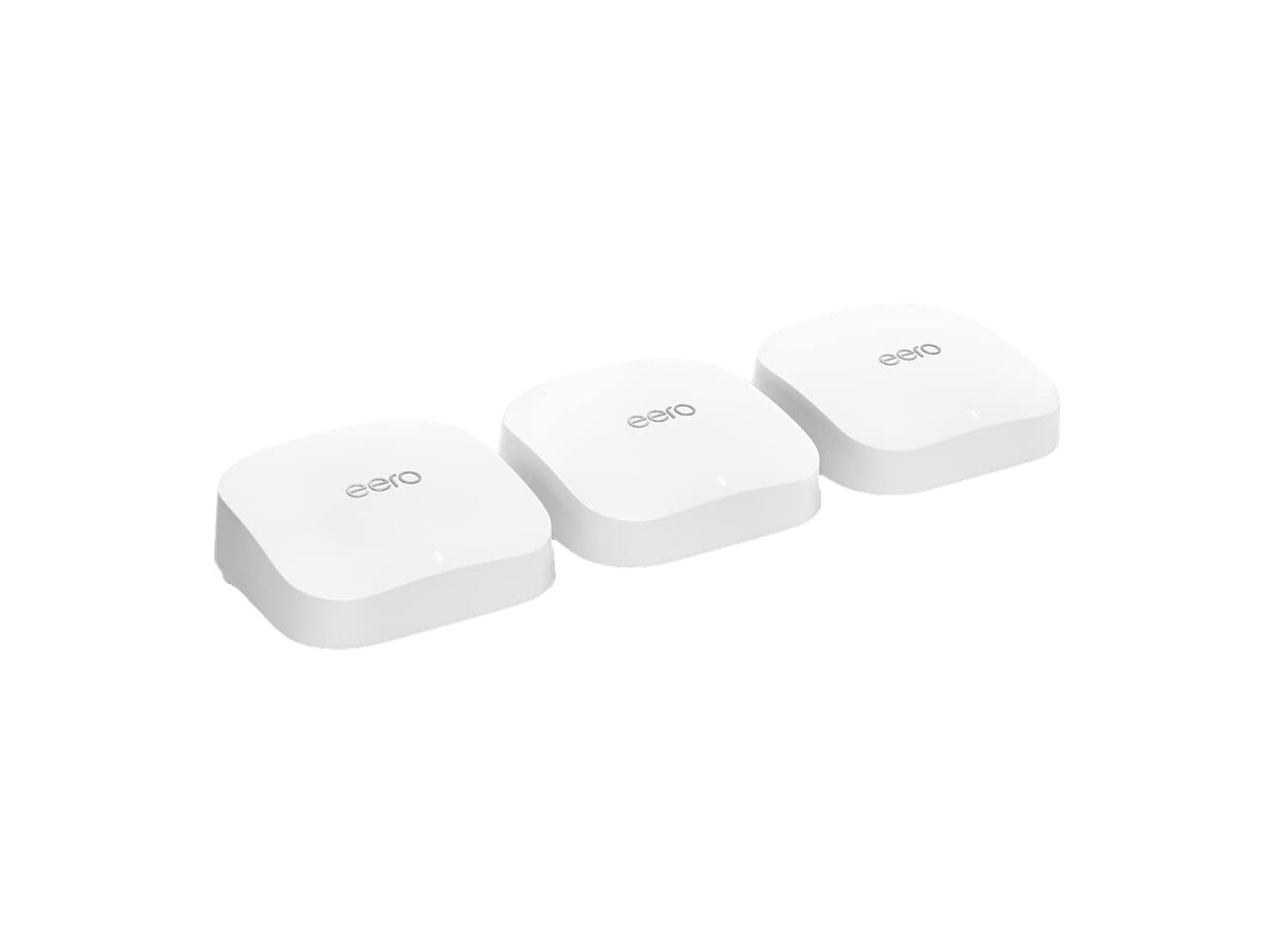 Amazon Eero Pro 6E Tri-Band Mesh Wi-Fi 6E System I Set of 3