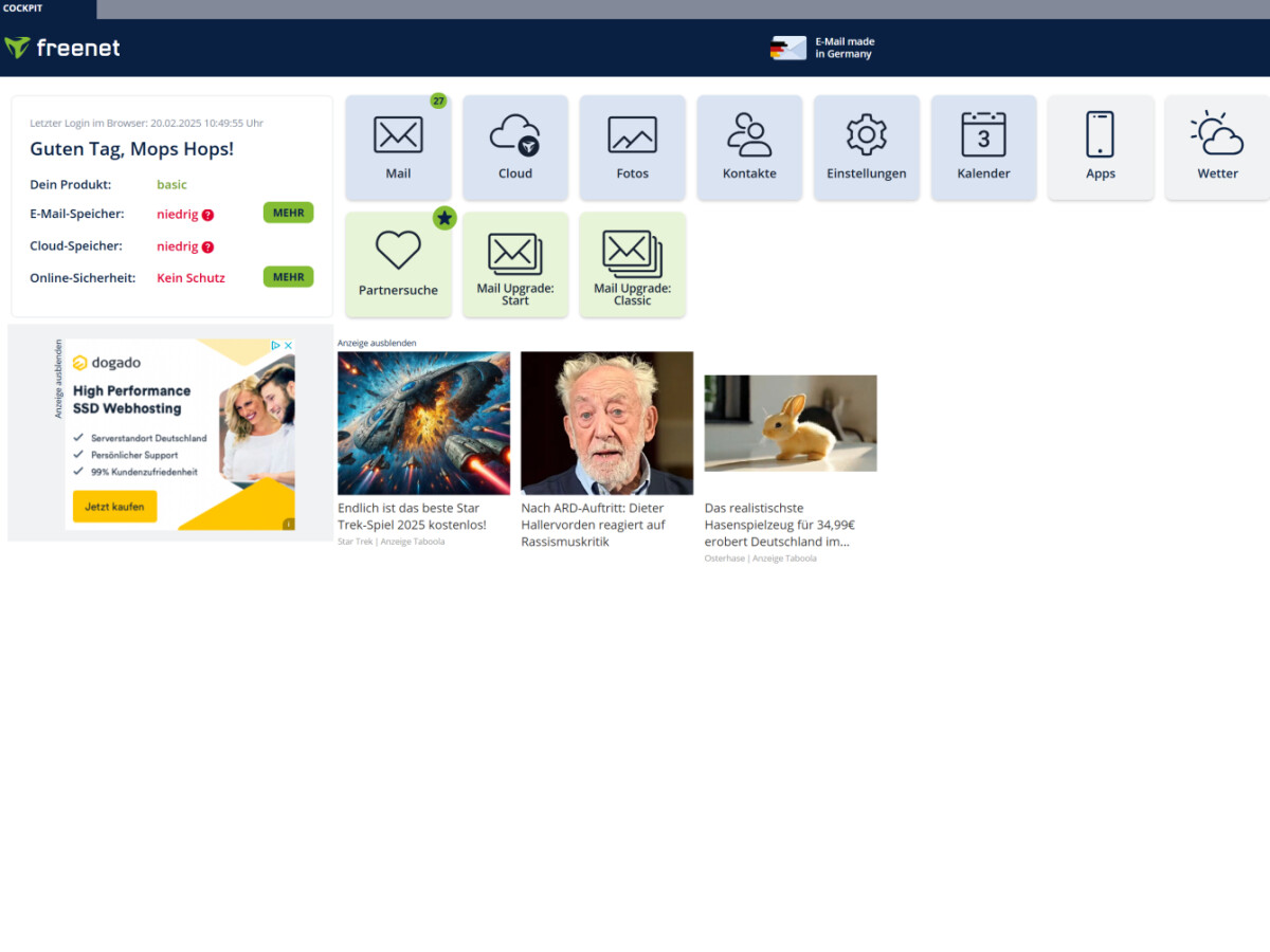 Freenet Mail im Test: Solider E-Mail-Dienst mit Flirt-Funktion | NETZWELT