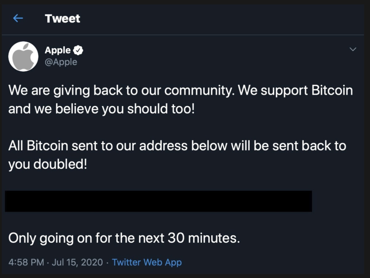 Apple Und Tesla Gehackt Sendet Uns Bitcoins Wir Verdoppeln Dann Netzwelt Apple Und Tesla Gehackt Sendet Uns Bitcoins Wir Verdoppeln Dann Netzwelt