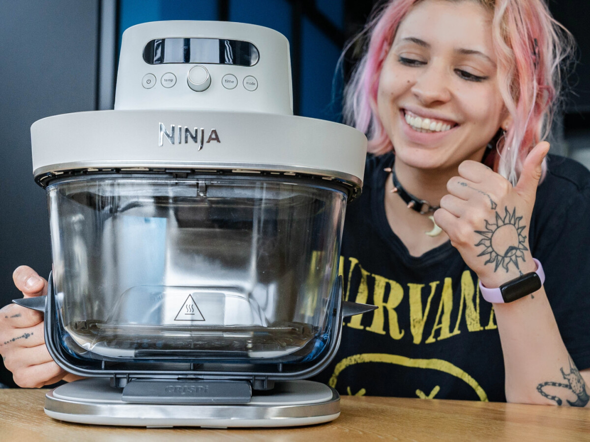Mit Glasbehältern statt klassischer Garschublade verfolgt die Ninja Crispi Pro XL ein ungewöhnliches Airfryer-Konzept.
