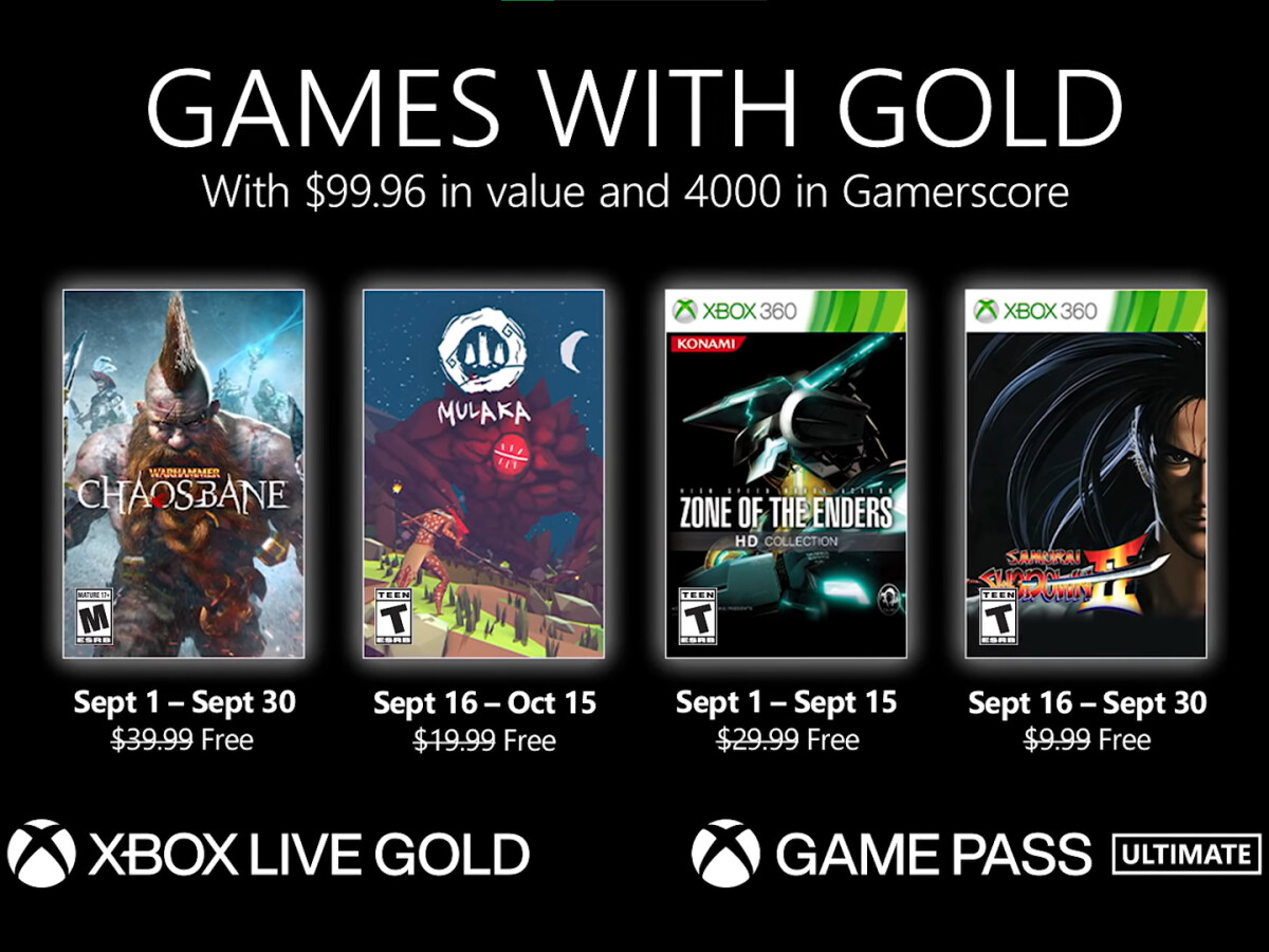 beheerder pion Arbitrage Games with Gold: Diese kostenlosen Xbox-Spiele erwarten euch im September  2021 | NETZWELT