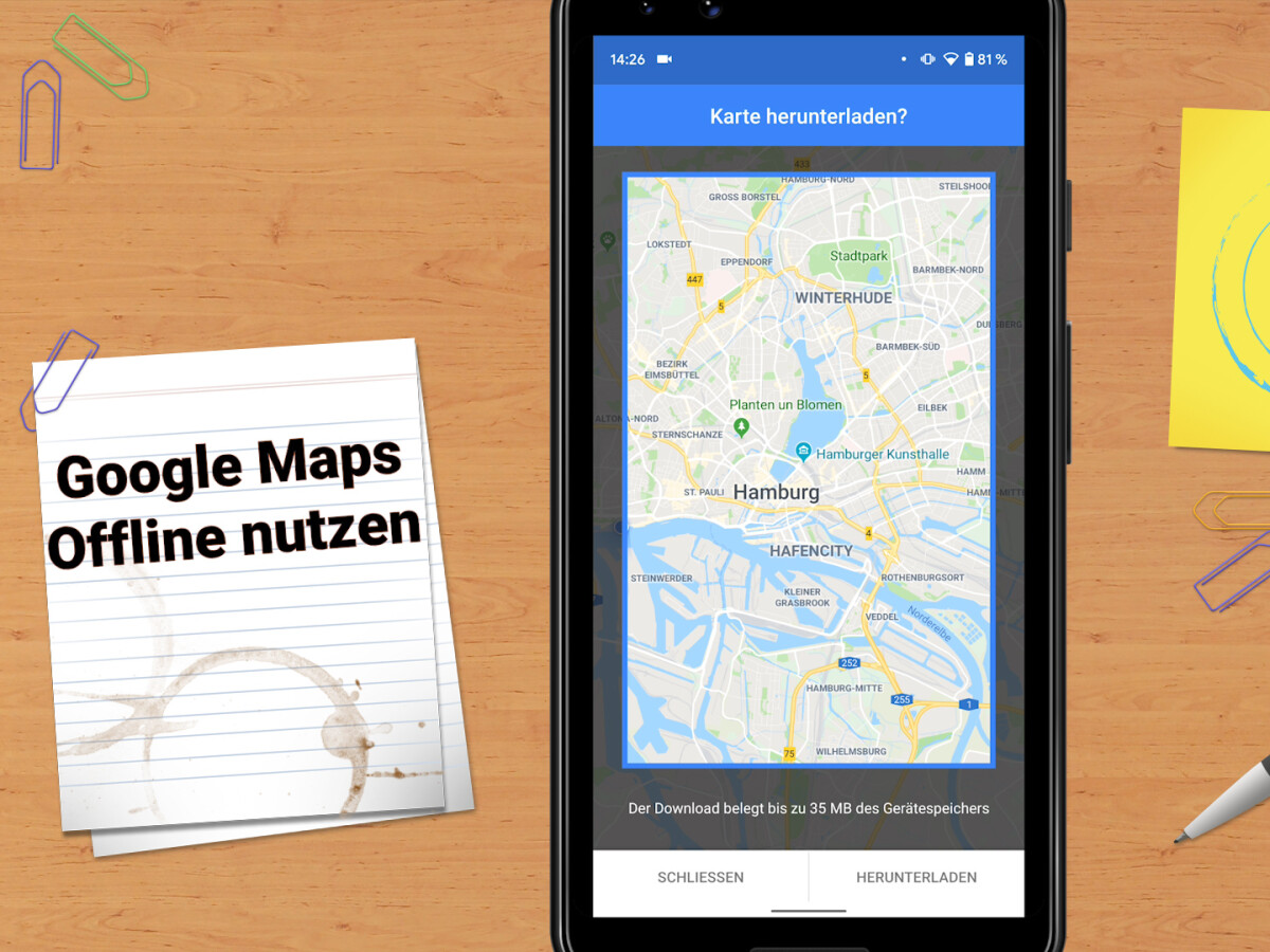 google maps offline nutzen