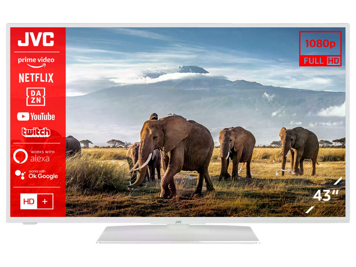 JVC TV LT-43VF5155W Téléviseur intelligent Full HD 42 pouces
