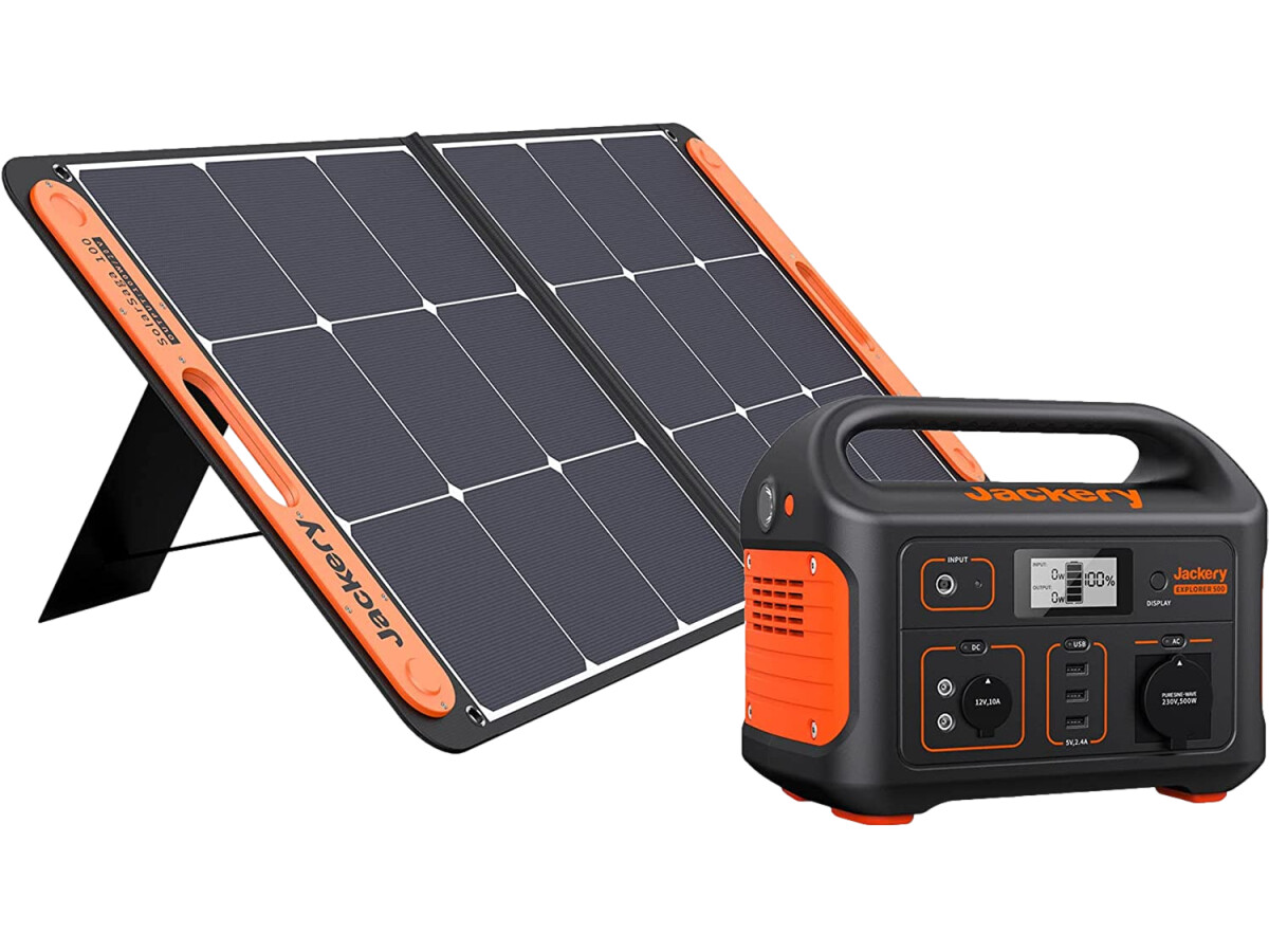Jackery Explorer 500 im Bundle Solargenerator mit Black FridayRabatt