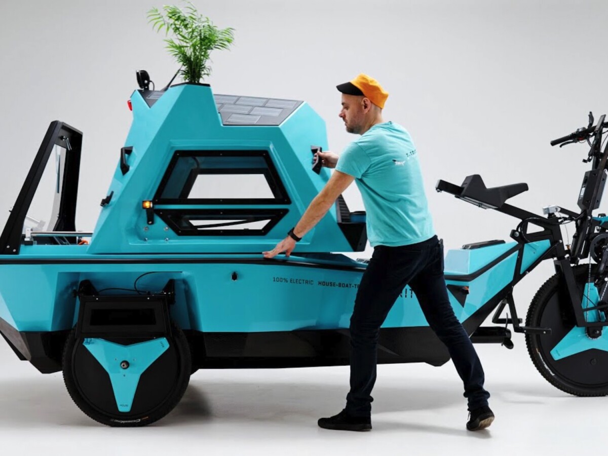 Bicicleta eléctrica, barco, casa móvil: BeTRITON quiere ser todo y hacer que viajar sea más sostenible.  En Alemania será homologada como e-bike.
