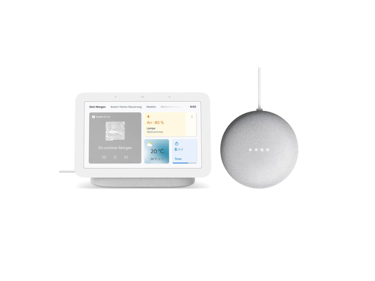 Google Nest Hub (2. Generation) + Google Nest Mini