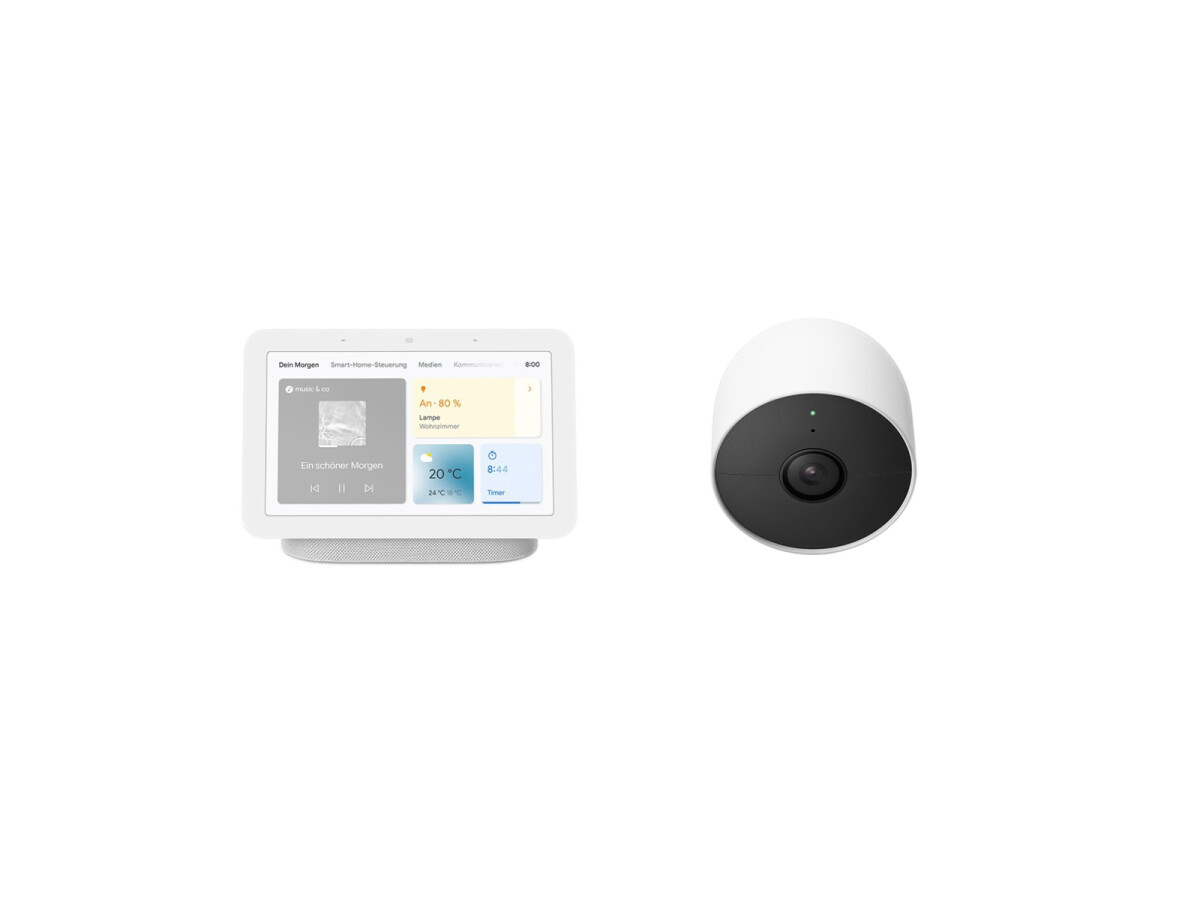 Google Nest Cam (con batería) + Google Nest Hub gratis (2.ª generación)