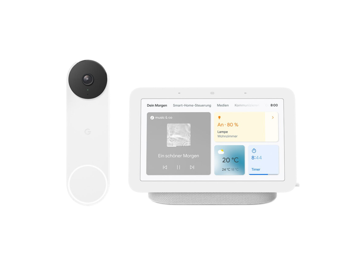 Google Nest Doorbell (con batería) + Google Nest Hub gratis (2.ª generación)