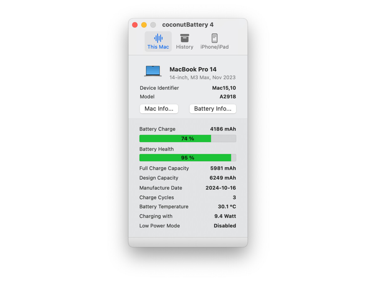 Coconut Battery Download NETZWELT
