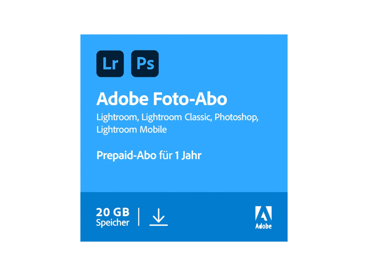 Suscripción a Adobe Creative Cloud Photo exenta