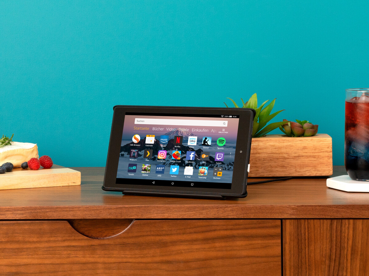 The Fire HD 8 offers up to 12 hours of battery life.