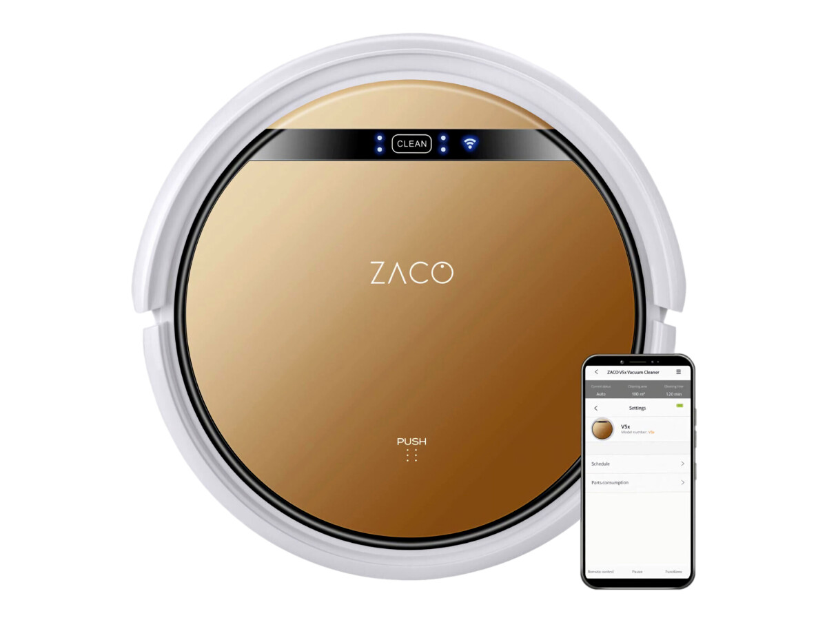 2023 Zaco V5x on eBay vacuum robot with wiping function in the