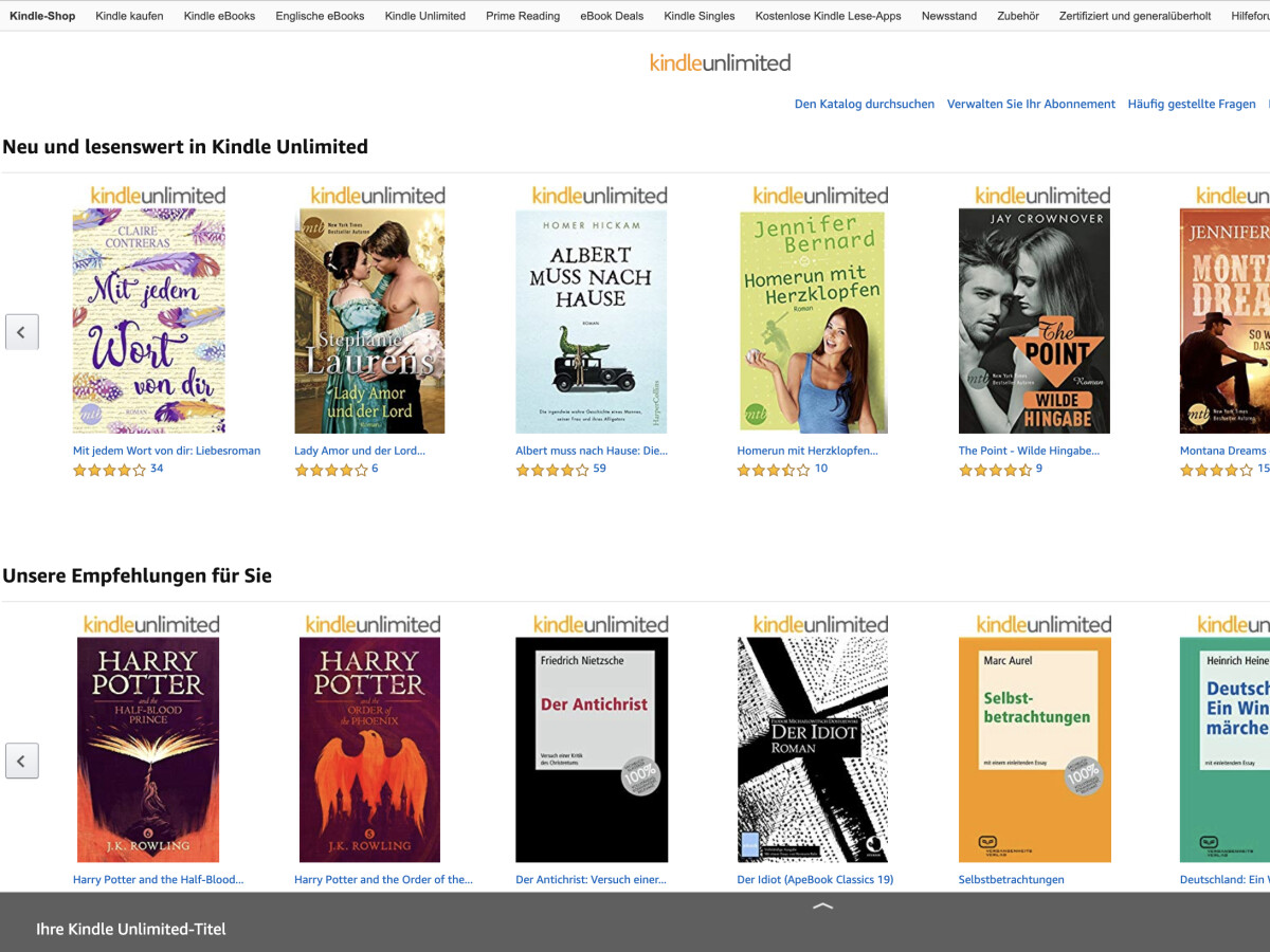Kindle Unlimited Im Test So Gut Ist Amazons Bucher Flatrate Netzwelt