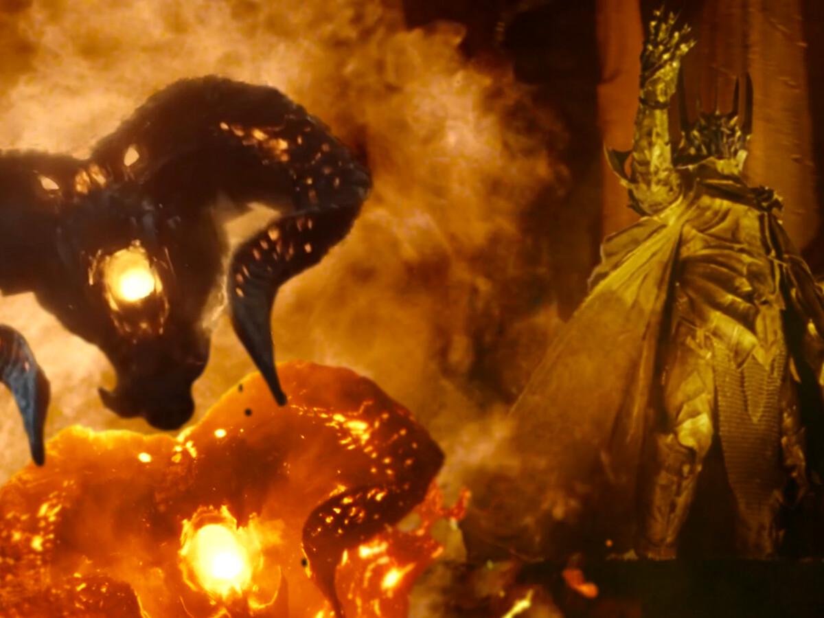 Sauron Balrog Balrog Light Up Display With 1. Option, Light Up Sword.