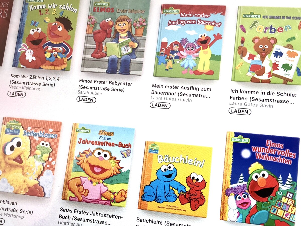 Apple Verschenkt Kinderbucher 10 E Books Von Der Sesamstrasse Kostenlos Netzwelt