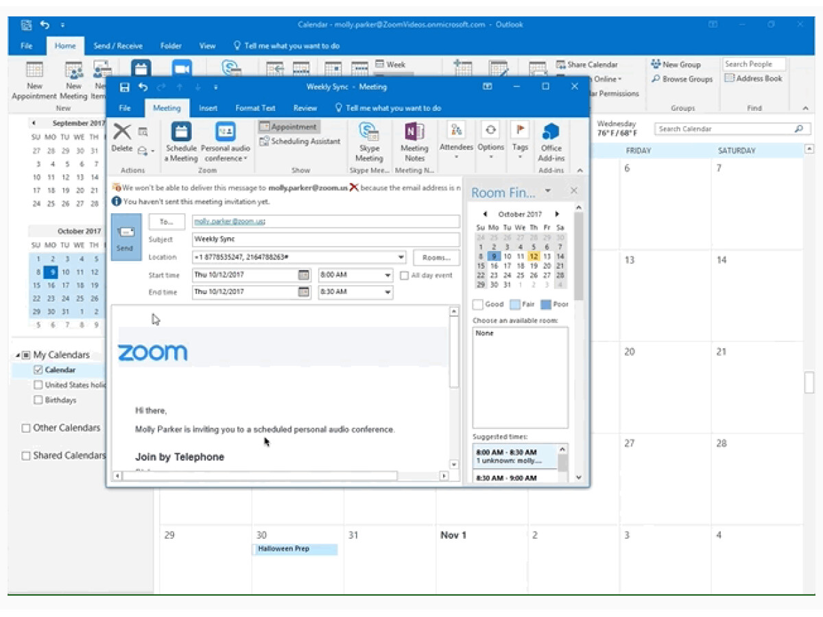 zoom download for outlook