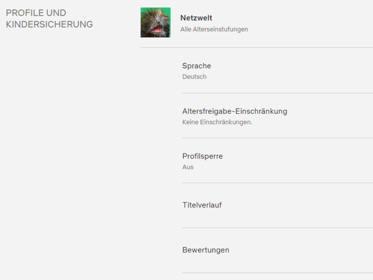 Netflix: Die Jugendschutz-Einstellungen