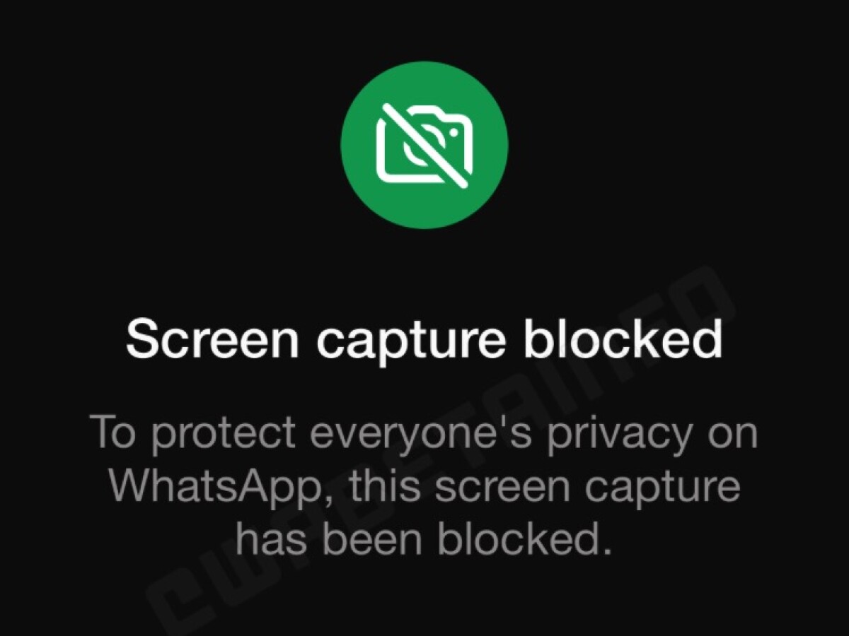 WhatsApp will prevent taking screenshots of the profile picture in future versions.