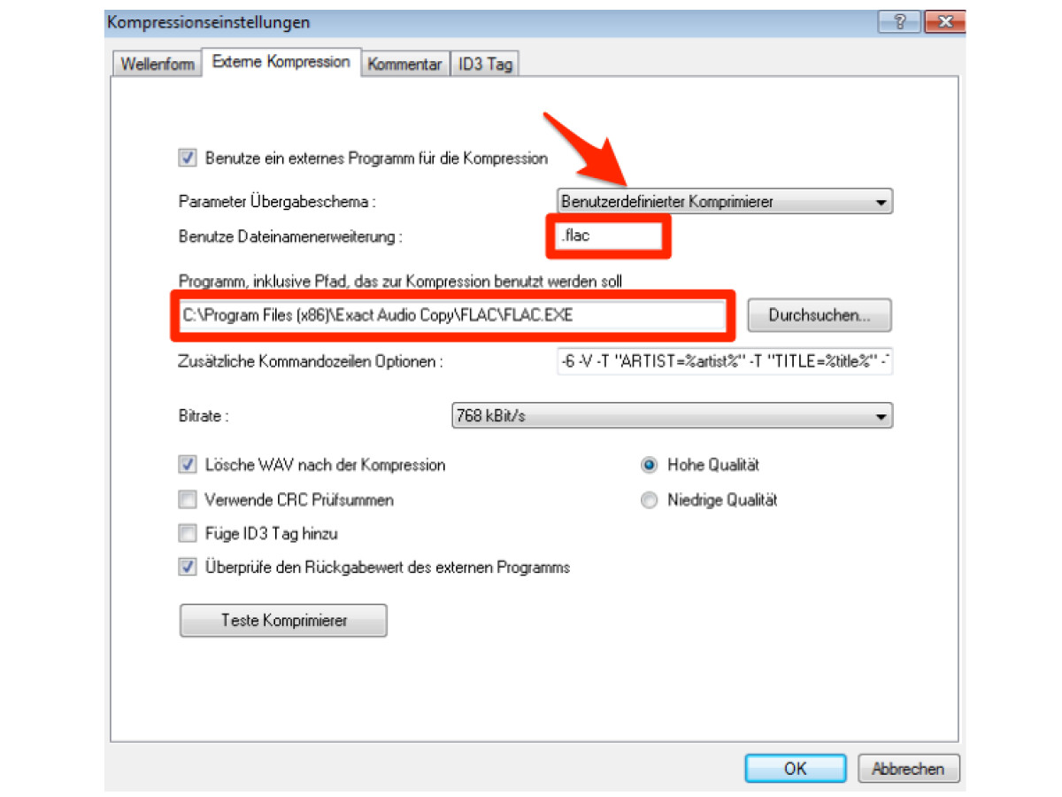 Exact Audio Copy Erste Einrichtung Der Dae Software Netzwelt