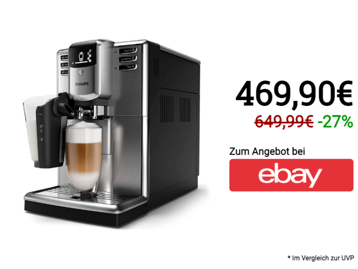 Philips EP5335 / 10 Kaffeemaschine bei eBay drastisch reduziert.
