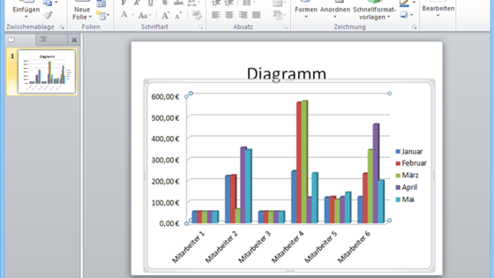 PowerPoint: Statische und dynamische Excel-Diagramme ... - 1600 x 900 jpeg 166kB