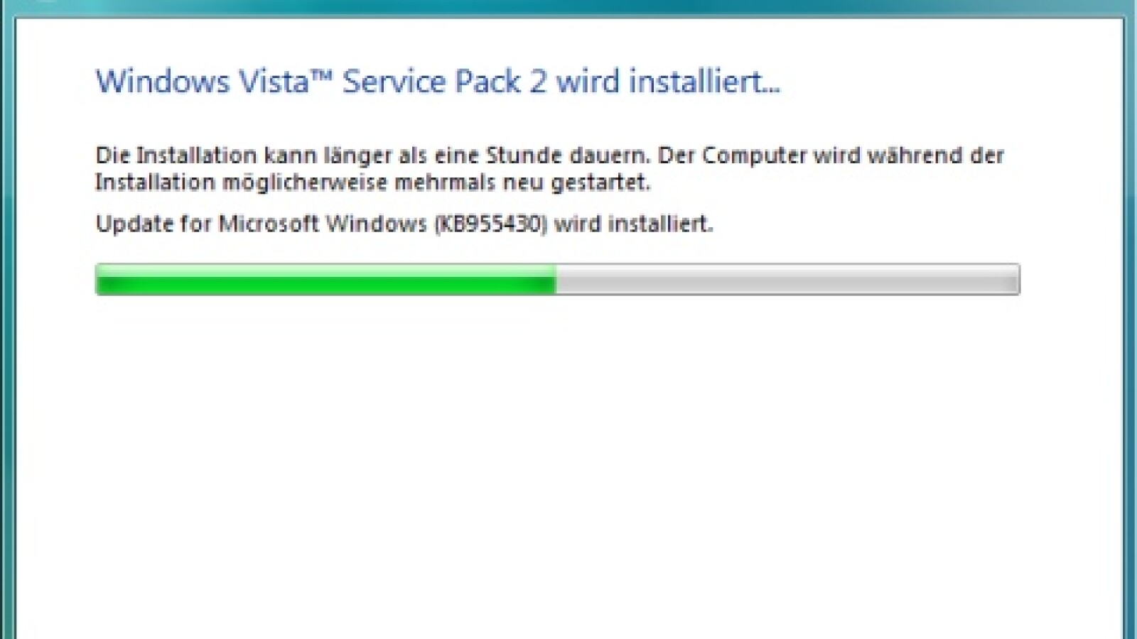Vista Service Pack 2 Lässt Sich Nicht Installieren