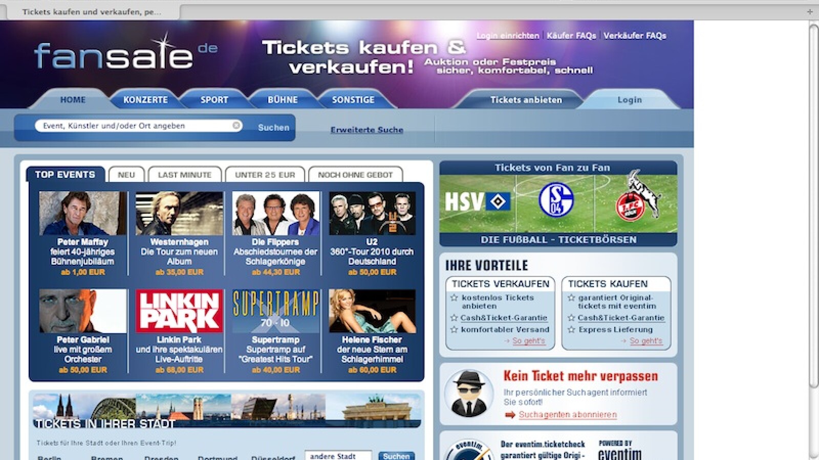 Die besten TicketPortale aus dem NETZWELT