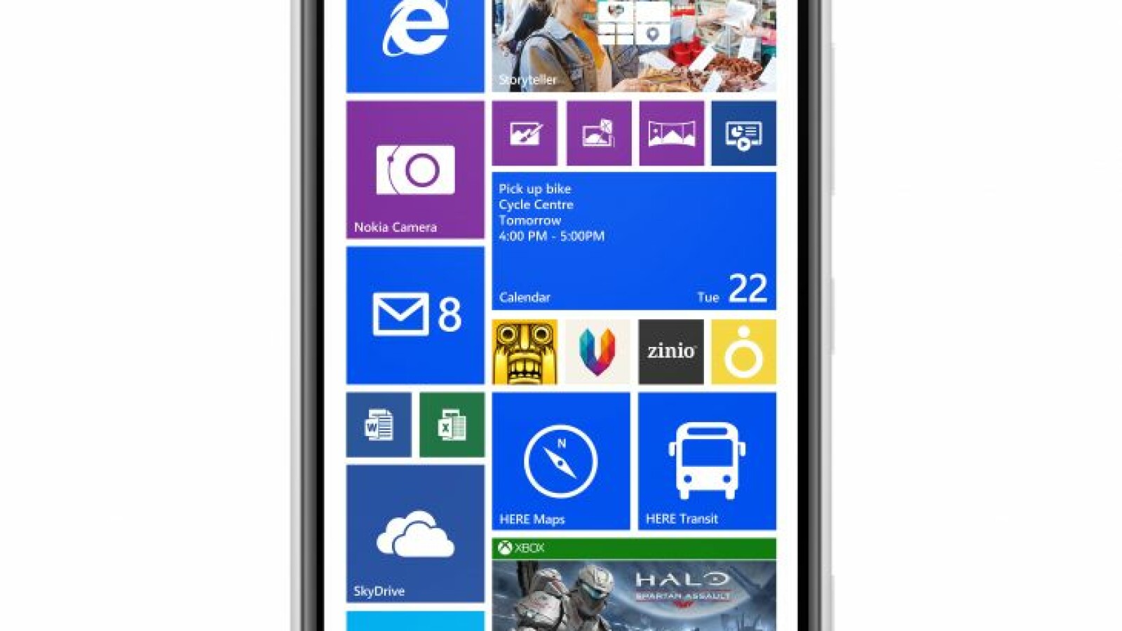 Der Bildschirm des Lumia 1520 misst in der Diagonale sechs Zoll. (Bild: Nokia)