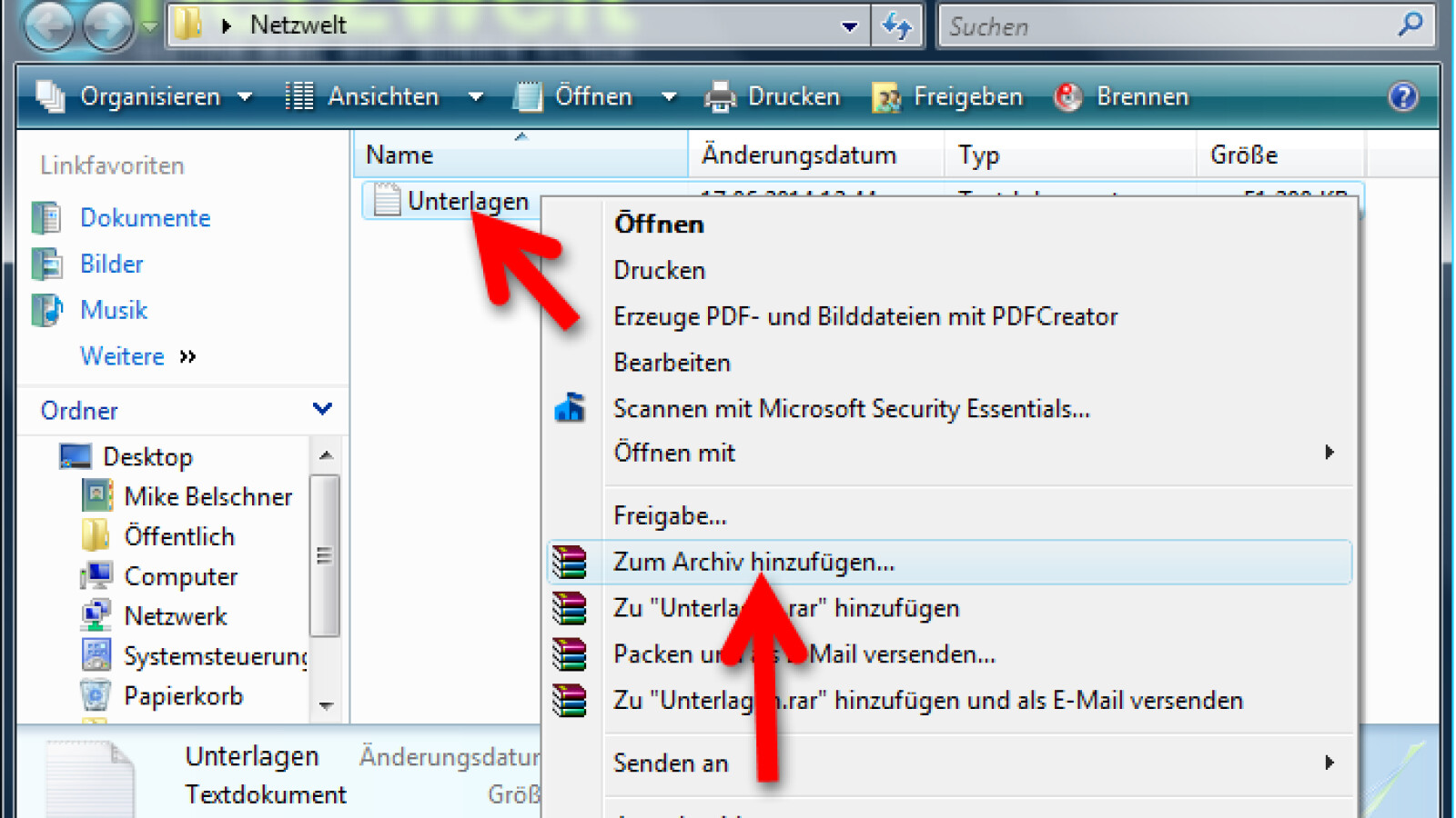 rar datei entpacken online