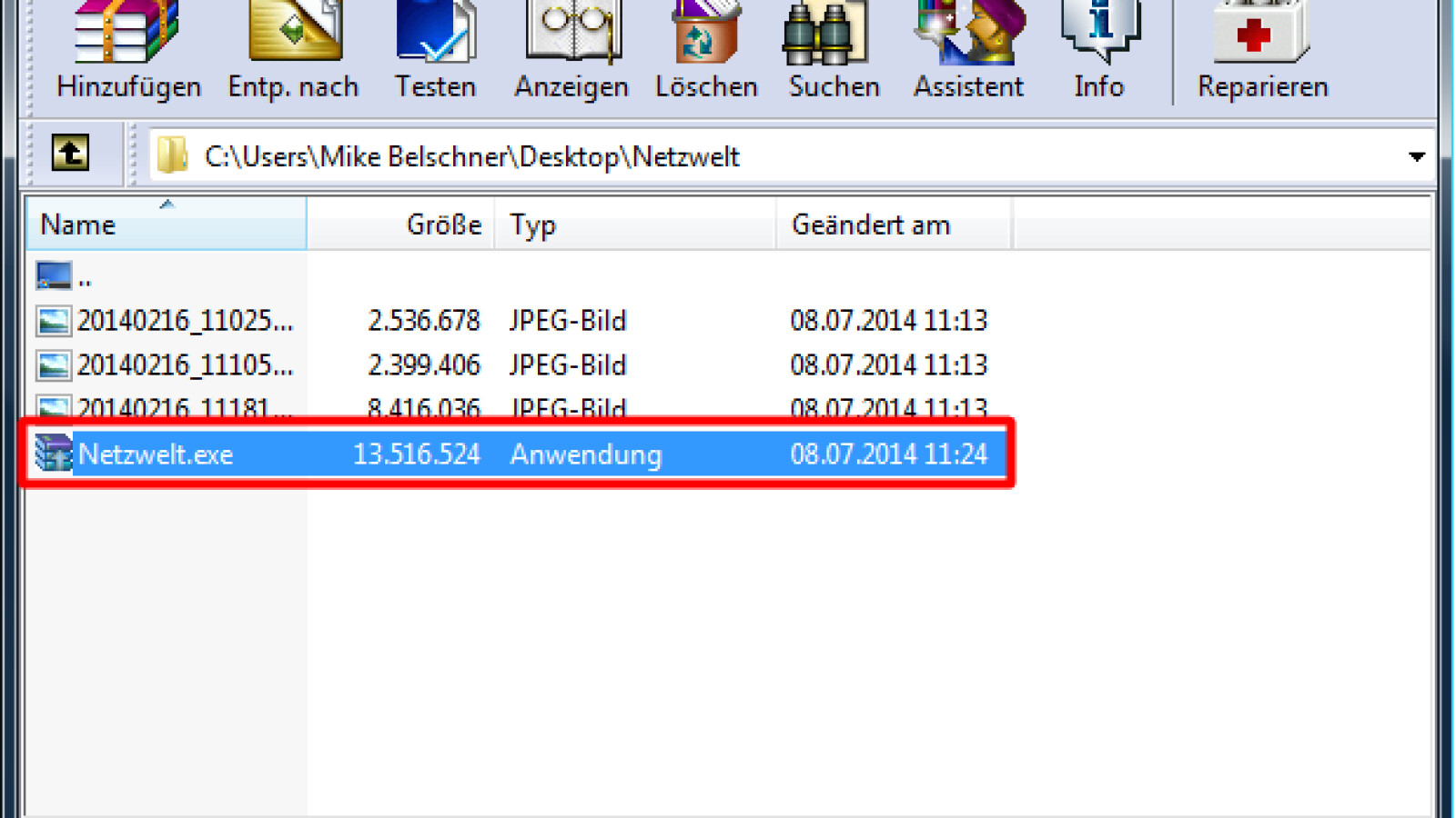 Selbst entpackende archive mit winrar erstellen netzwelt