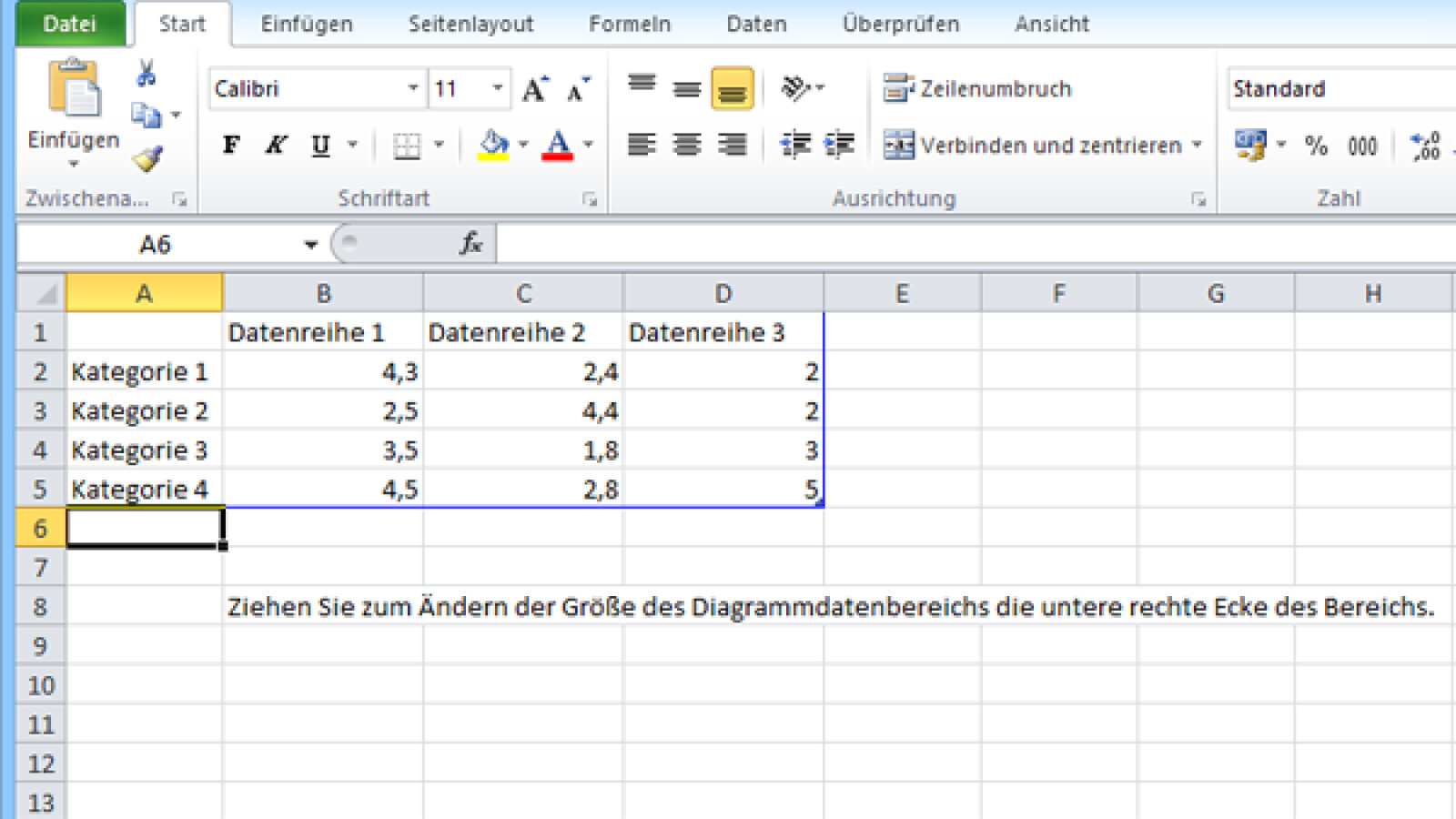 Ein statisches Excel-Diagramm in PowerPoint einfügen ...