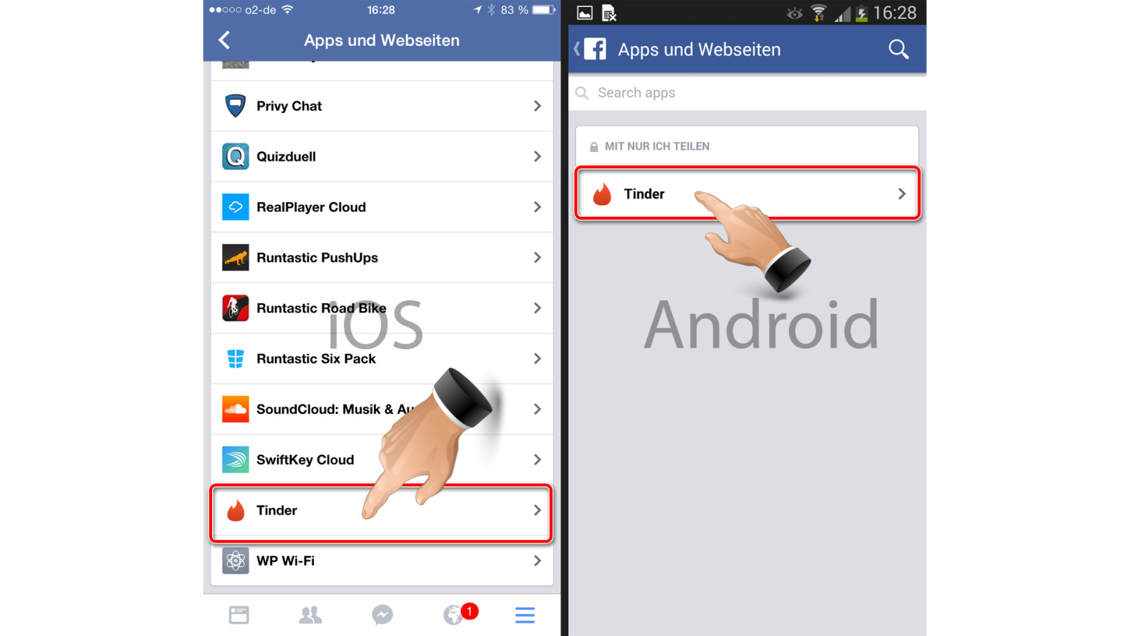 Tinder in der Facebook-App löschen | NETZWELT Tinder in der Facebook-App löschen | NETZWELT