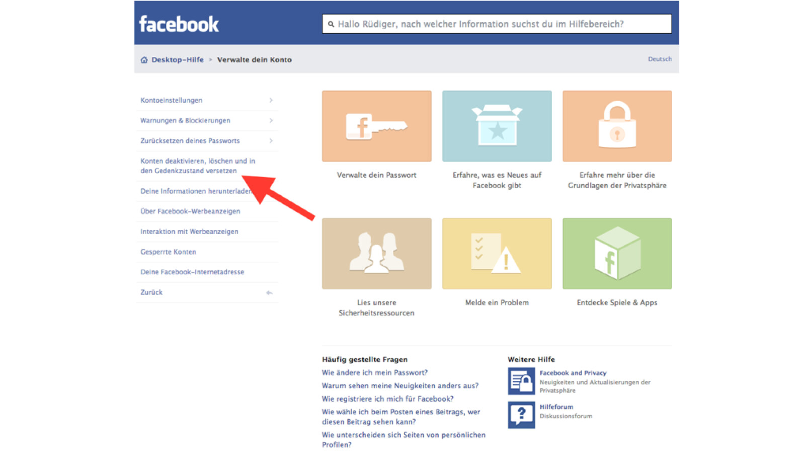 Facebook Account L schen NETZWELT Facebook account l schen netzwelt
