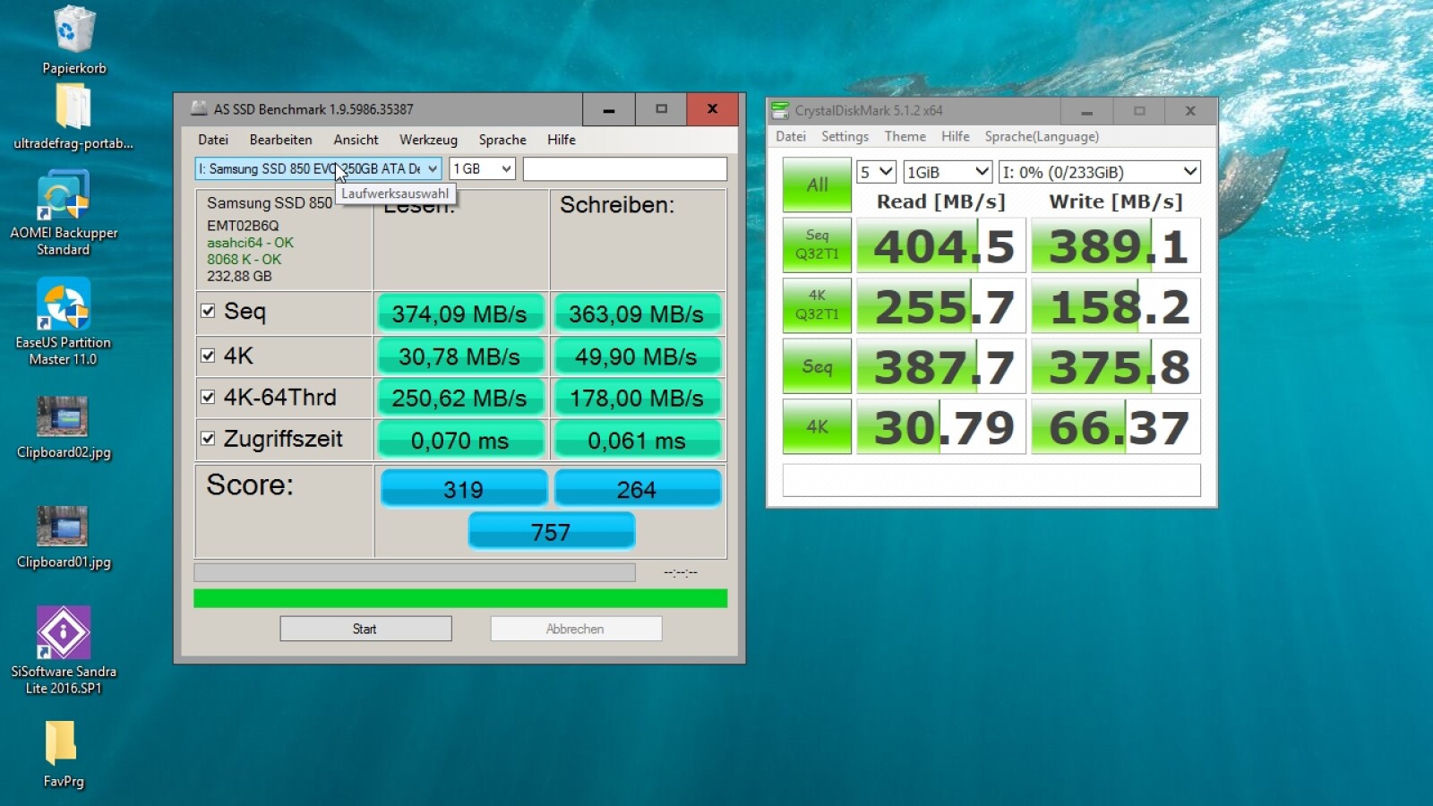 Samsung 850 EVO 250 Gigabyte vs. 850 PRO 256 Gigabyte | NETZWELT