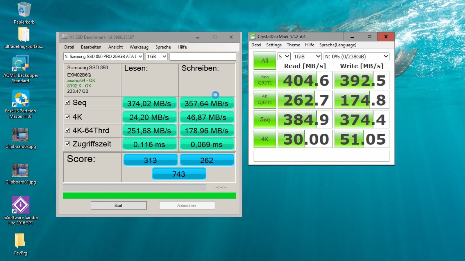 Samsung 850 EVO 250 Gigabyte vs. 850 PRO 256 Gigabyte | NETZWELT