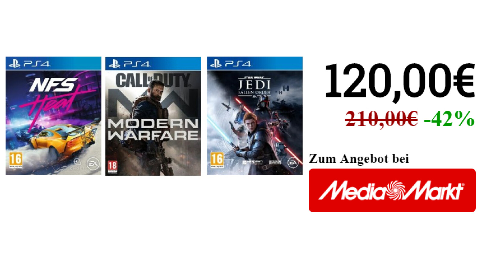 Media MarktAktion 3 für 2 Ein Spiel für PS4, Xbox One, PC gratis dazu NETZWELT