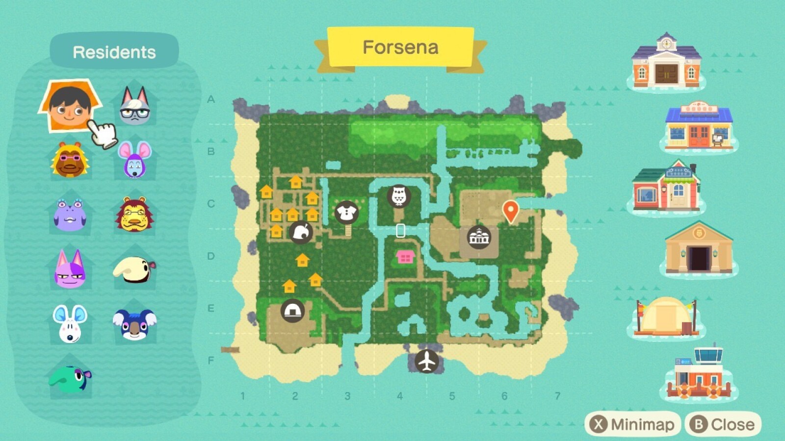 Animal crossing карта