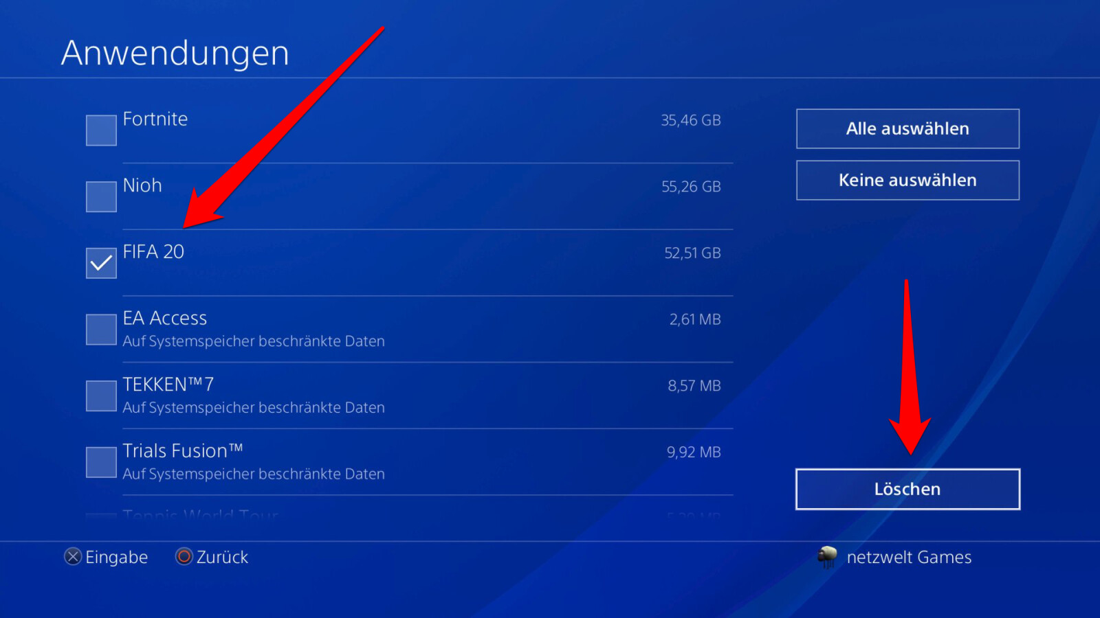 Wie Kann Man Bei Der Ps4 Spiele Löschen www.netzwelt.de