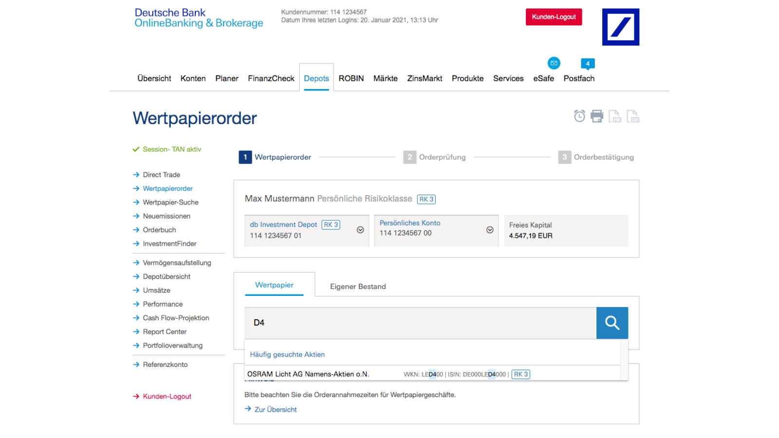 Deutsche Bank Online Banking