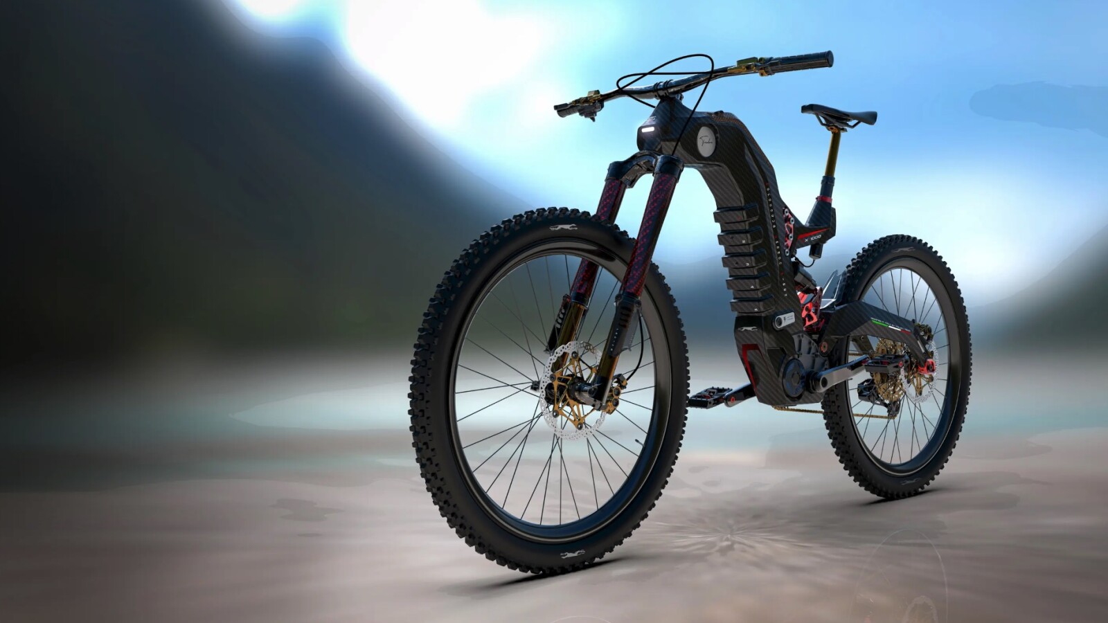 Ein sehr ungewöhnliches E-MTB stellt ...