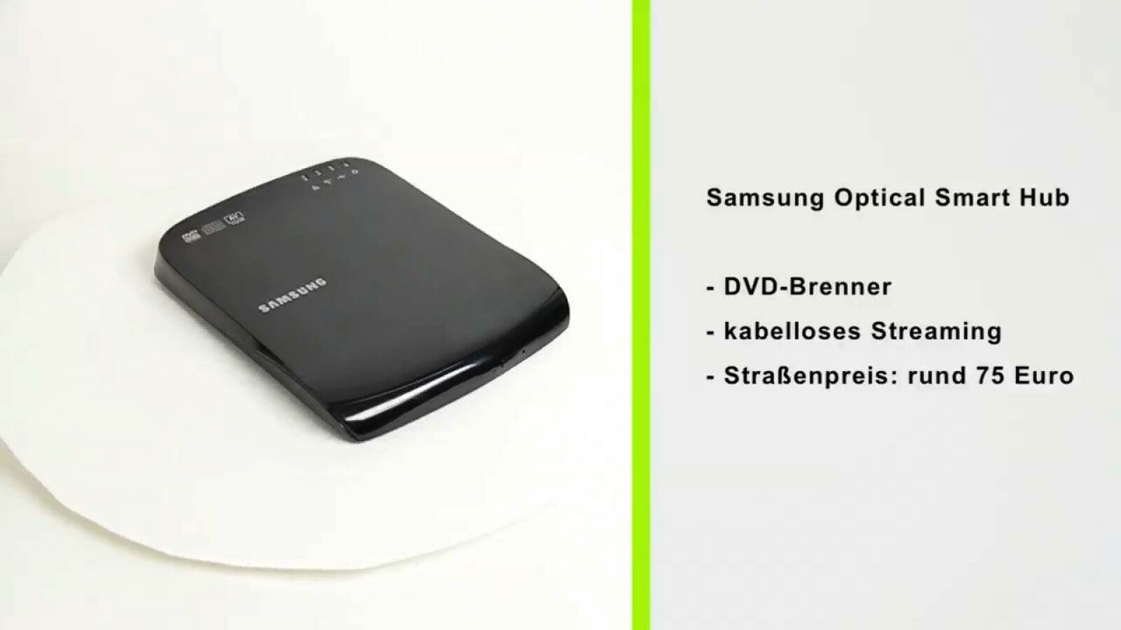 Samsung Optical Smart Hub SE208BW im Test NETZWELT