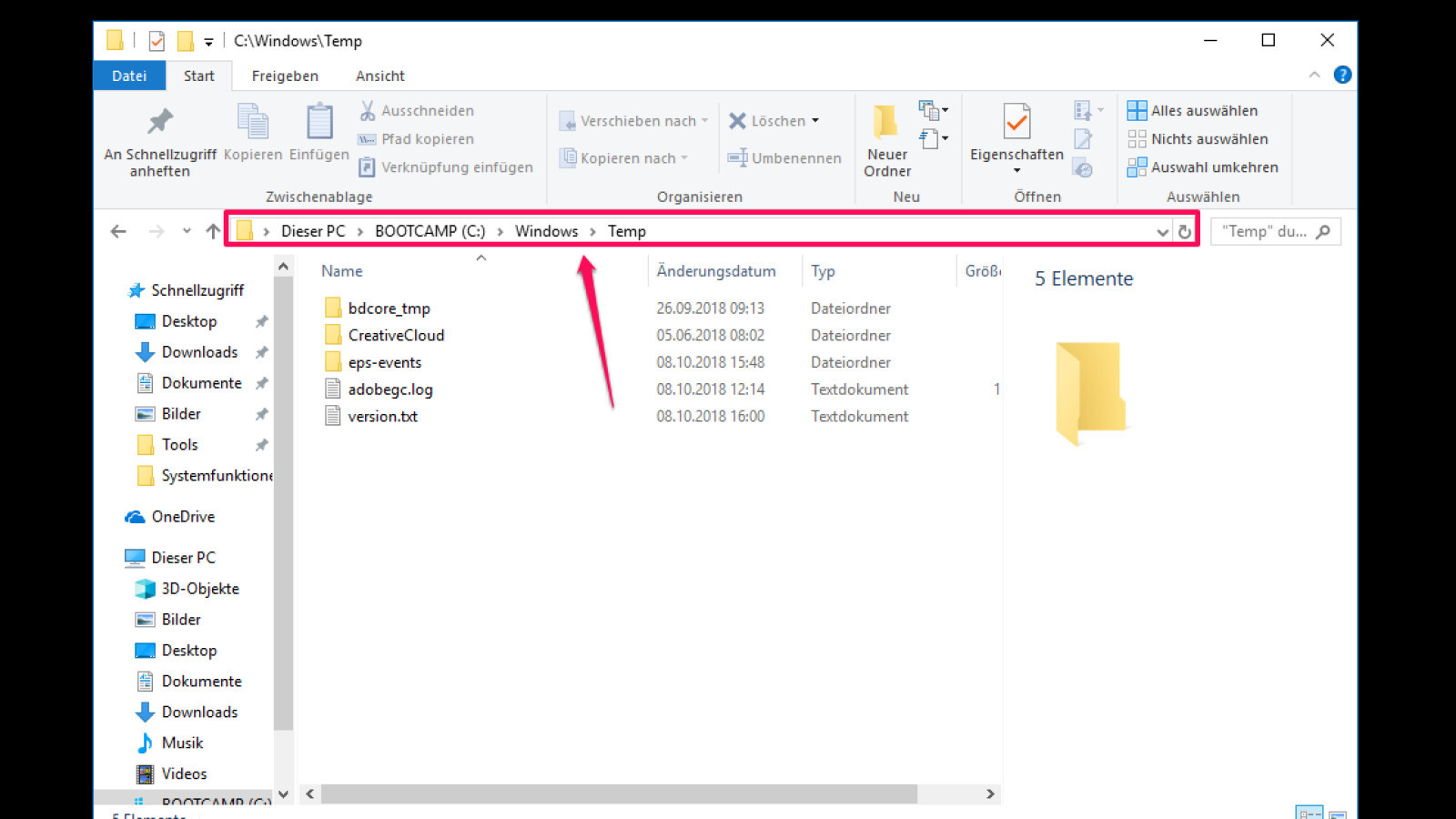 Временные файлы в Windows 10 где находится. Пользователи temp