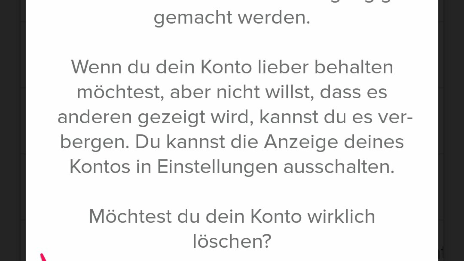 Zeigen tinder button auf mich Tinder „Prime