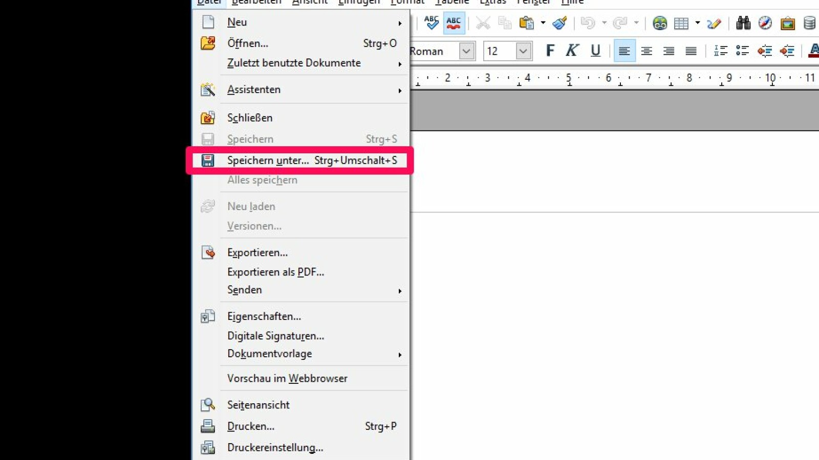 OpenOffice: So speichert ihr Dokumente als PDF- oder Word-Datei