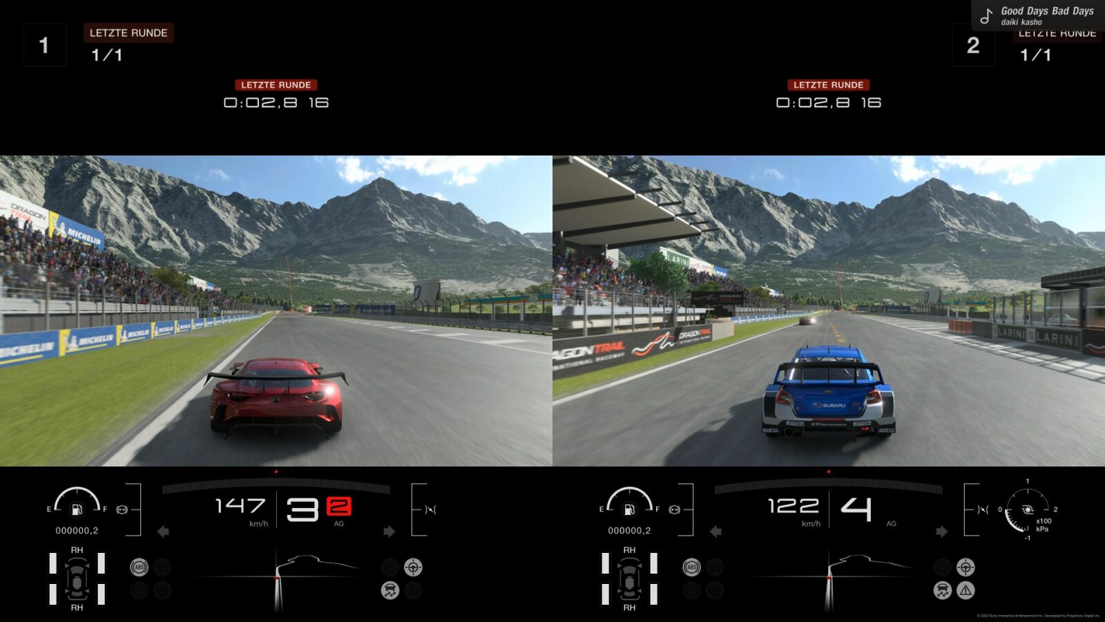 Gran Turismo 7 hat einen Splitscreen-Modus für bis zu 2 Personen